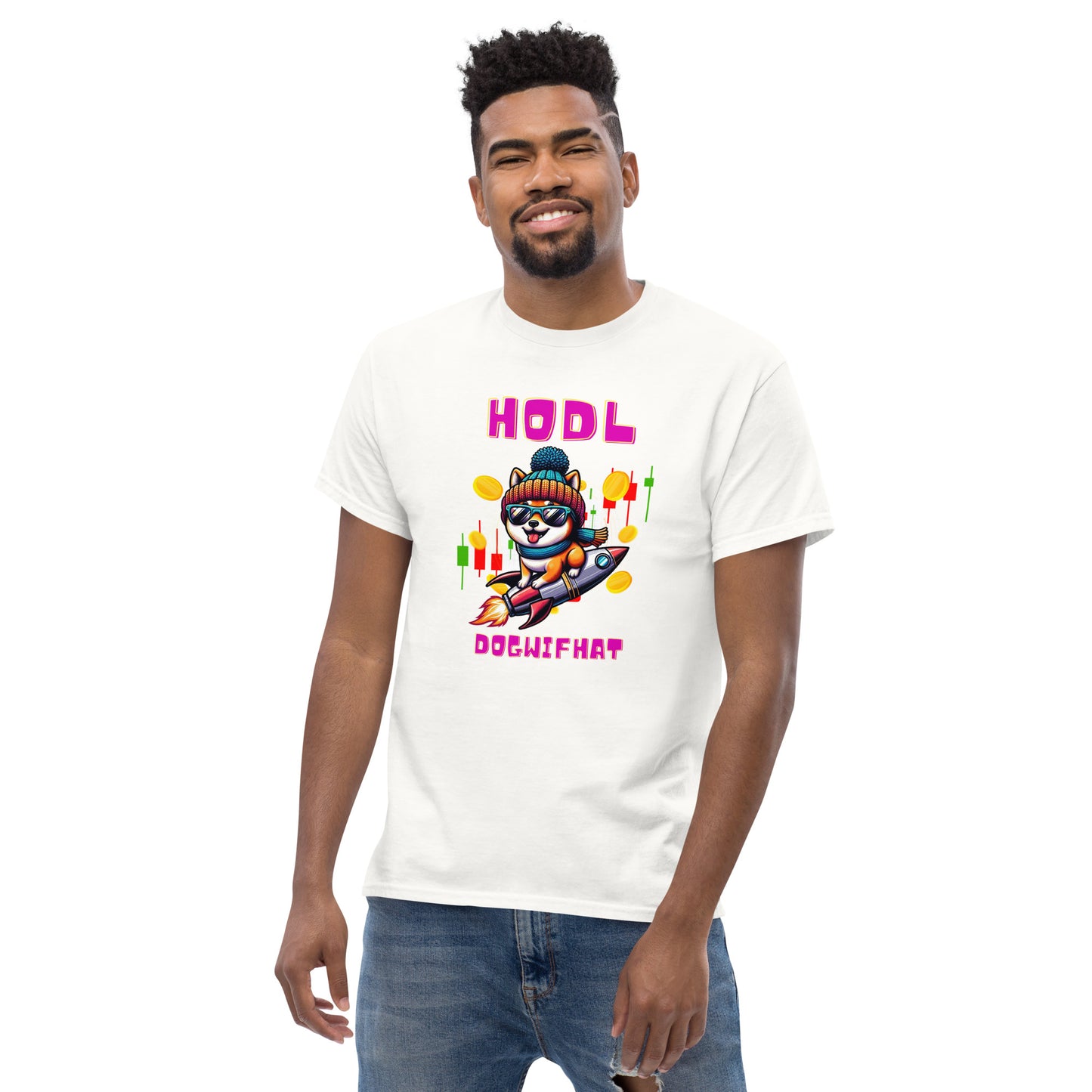 Dogwifhat Crypto Tee | 100% Cotton | HODL Hotshot Holder