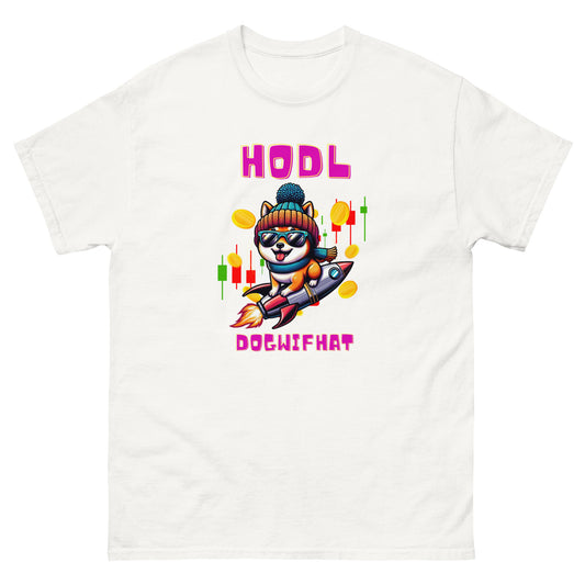 Dogwifhat Crypto Tee | 100% Cotton | HODL Hotshot Holder