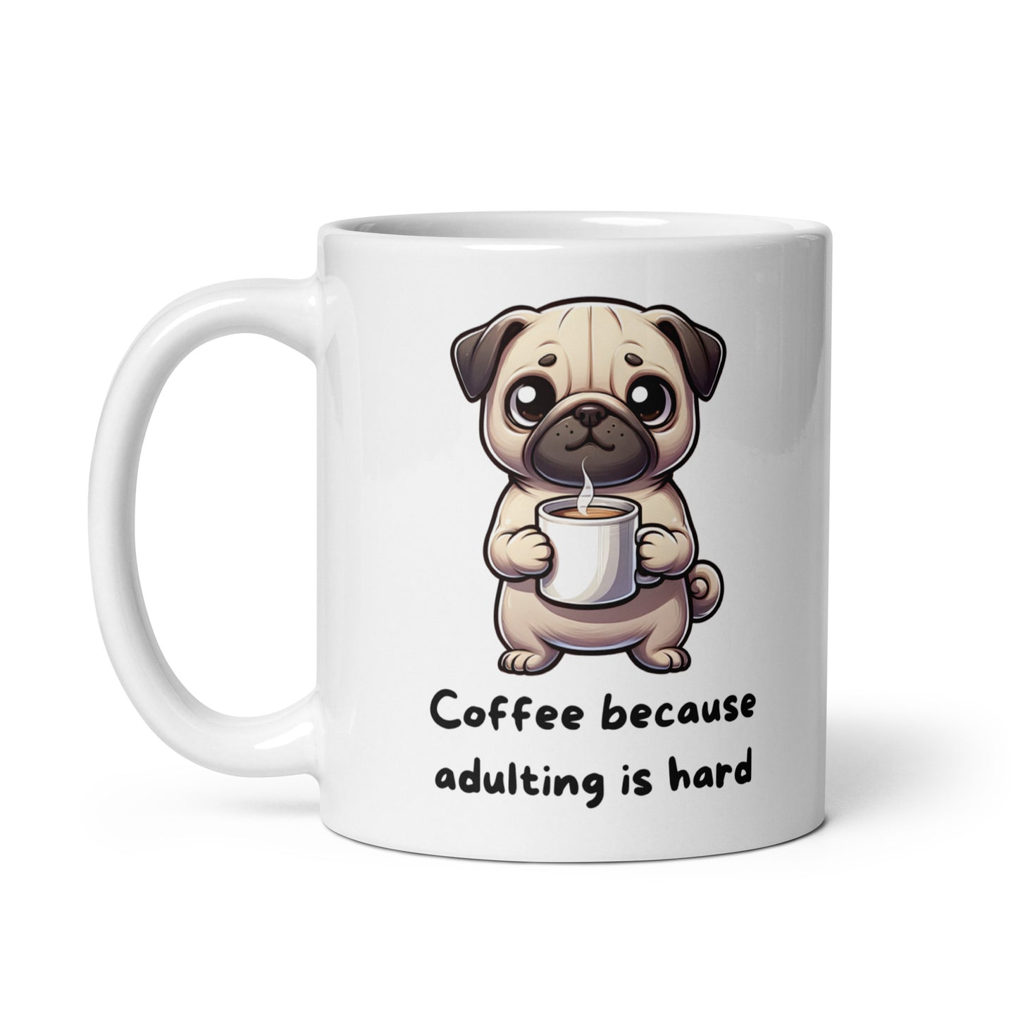 Pug Life Morning Brew | 11oz, 15 oz 20oz | Pug Mug