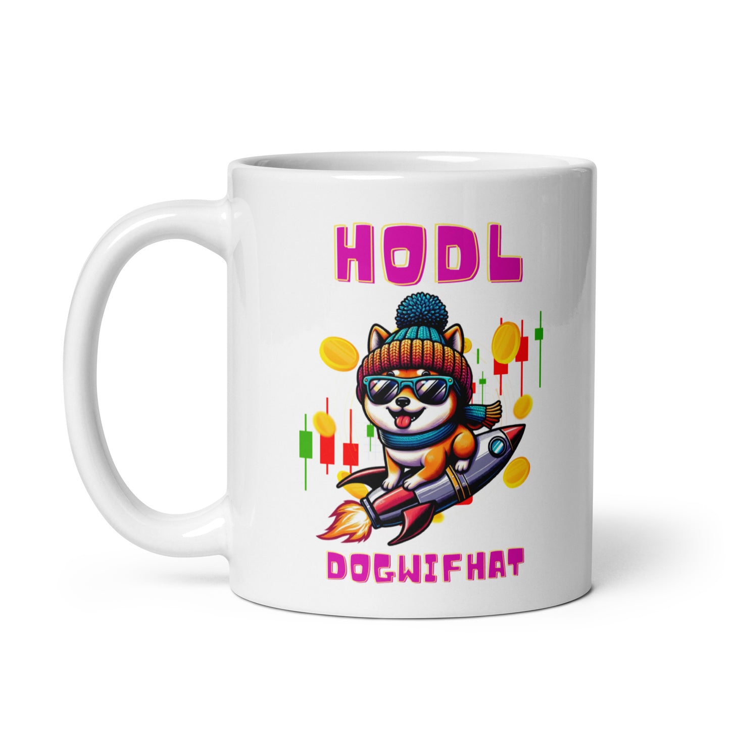 Dogwifhat Crypto Mug | 11oz, 15oz, 20oz | HODL Hotshot Holder