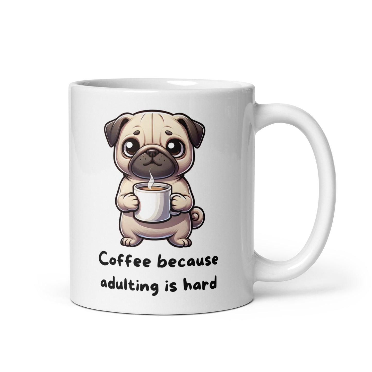 Pug Life Morning Brew | 11oz, 15 oz 20oz | Pug Mug