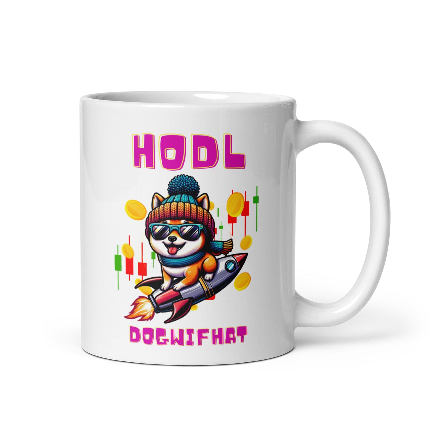 Dogwifhat Crypto Mug | 11oz, 15oz, 20oz | HODL Hotshot Holder