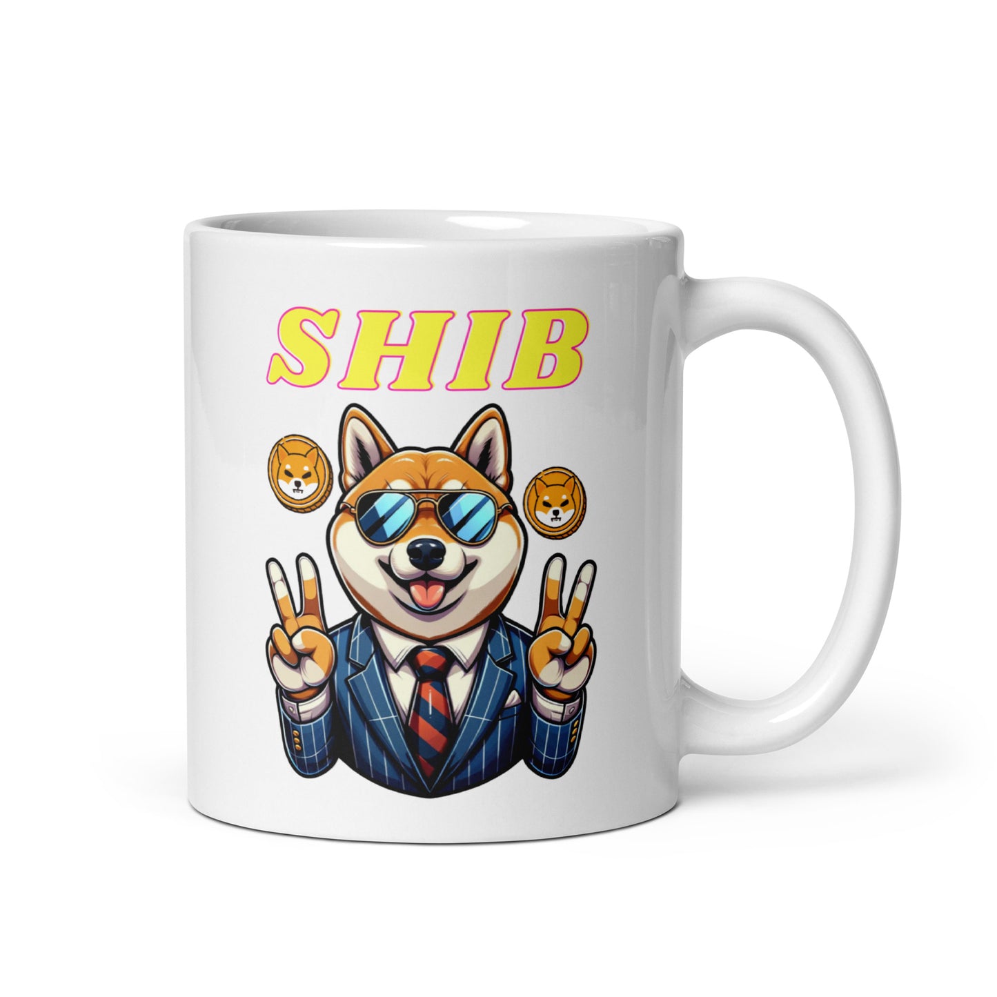 Suit Up Shiba Mug | 11oz, 15oz, 20oz | Crypto Connoisseur