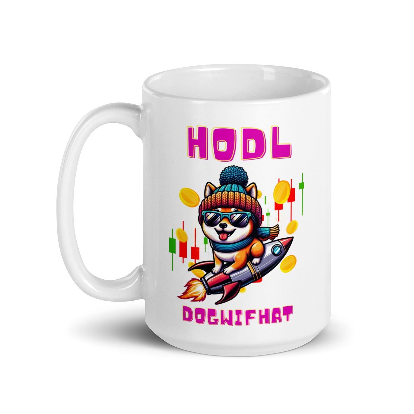 Dogwifhat Crypto Mug | 11oz, 15oz, 20oz | HODL Hotshot Holder