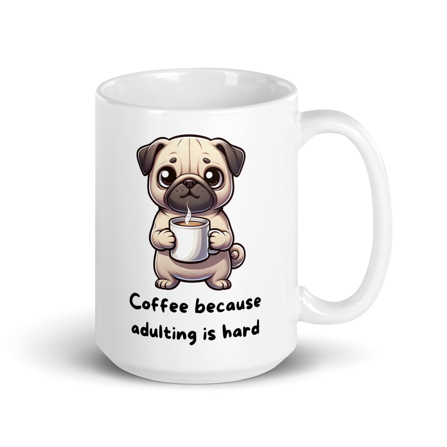 Pug Life Morning Brew | 11oz, 15 oz 20oz | Pug Mug