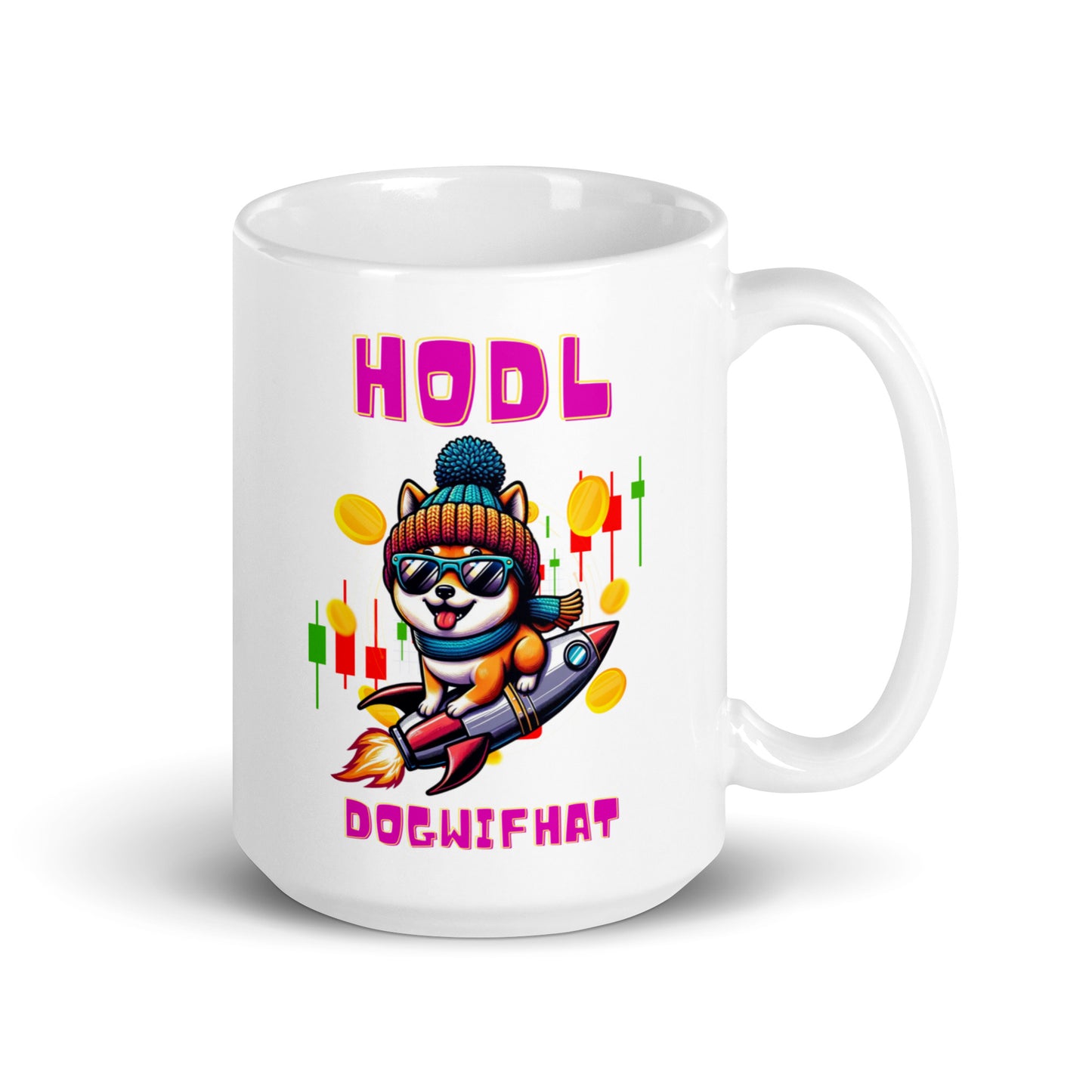 Dogwifhat Crypto Mug | 11oz, 15oz, 20oz | HODL Hotshot Holder