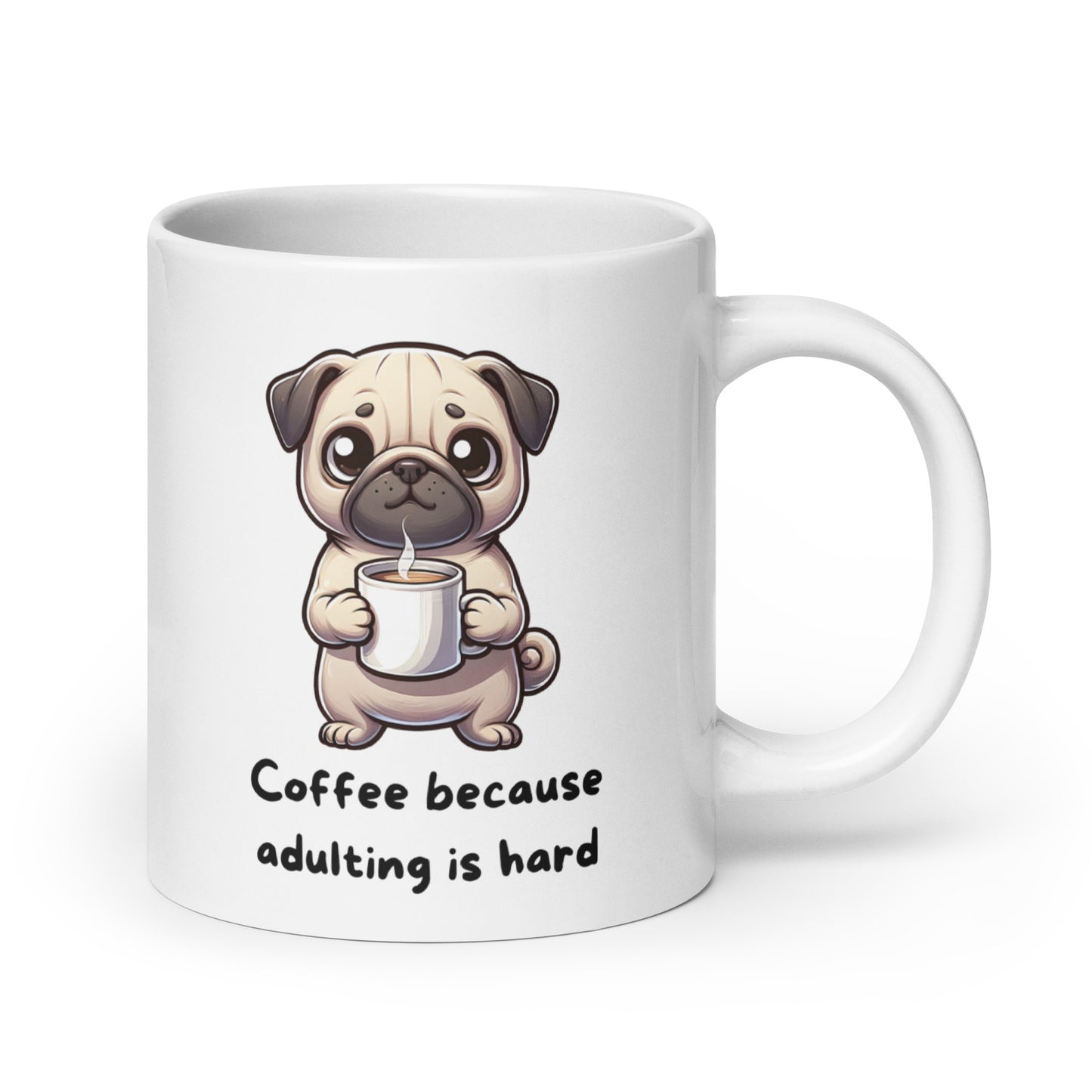 Pug Life Morning Brew | 11oz, 15 oz 20oz | Pug Mug