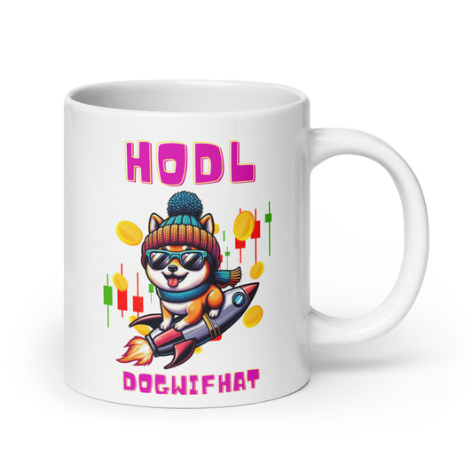 Dogwifhat Crypto Mug | 11oz, 15oz, 20oz | HODL Hotshot Holder