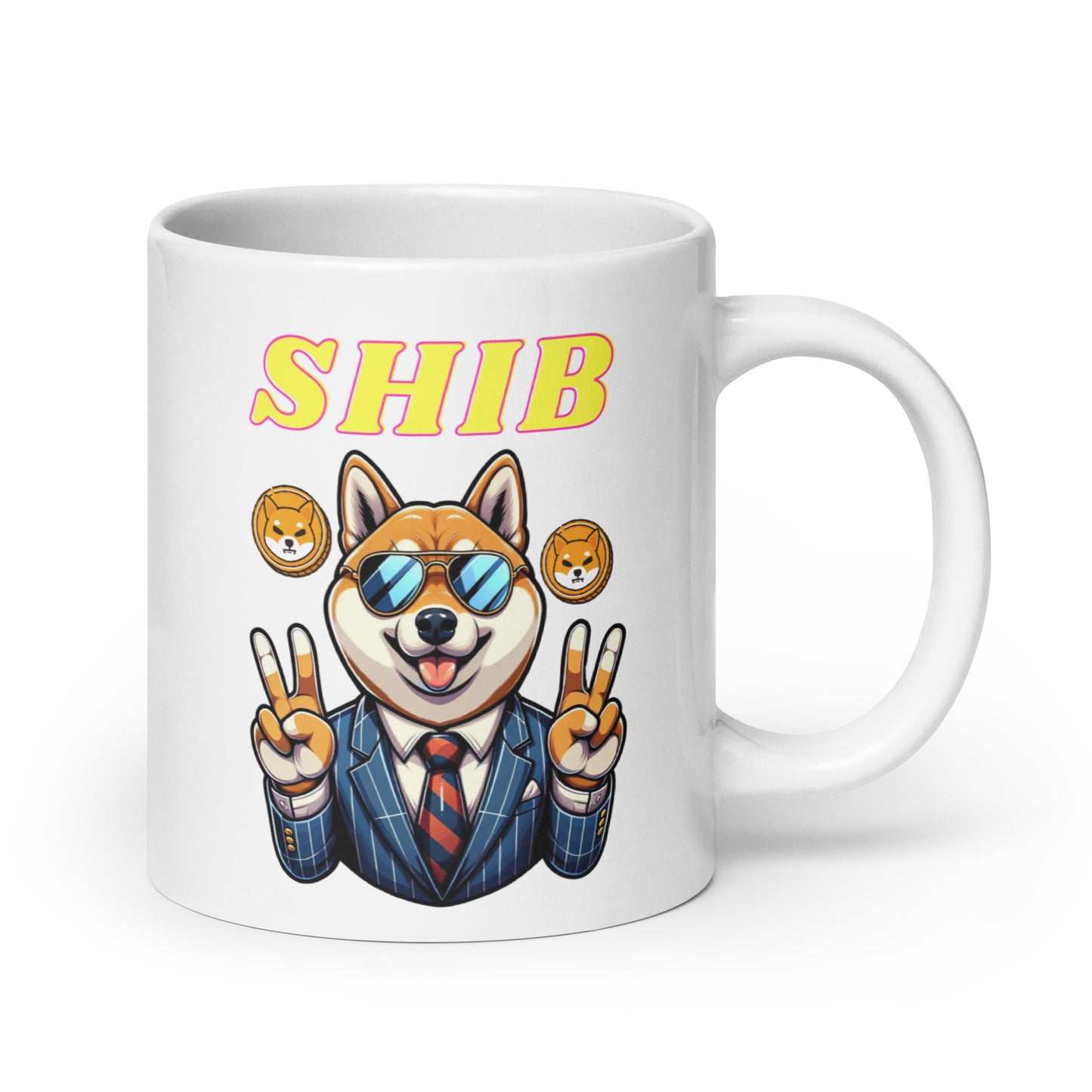 Suit Up Shiba Mug | 11oz, 15oz, 20oz | Crypto Connoisseur